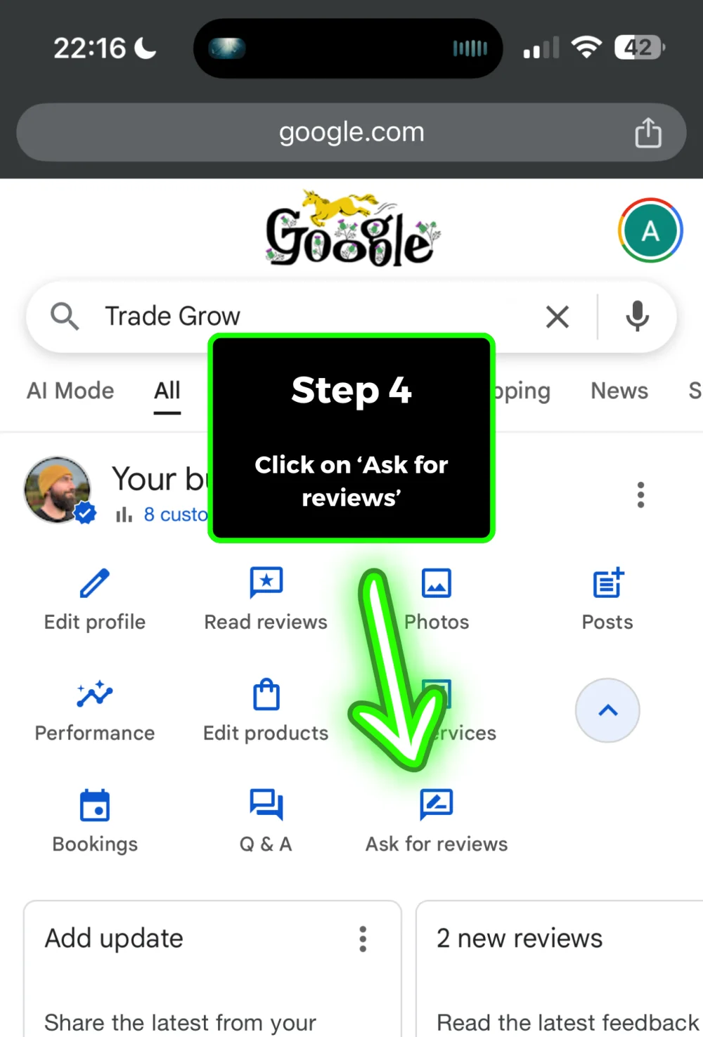 Step 4: Ask for reviews